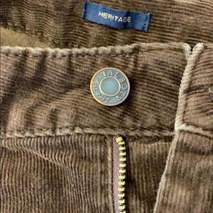 Womens heritage straight leg cords Talbots 8P